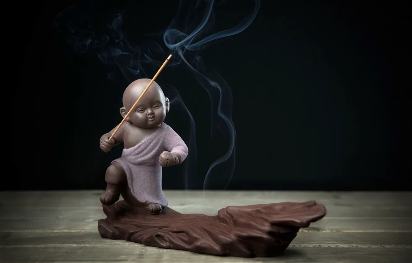 Photo wallpaper smoke, figure, the incense