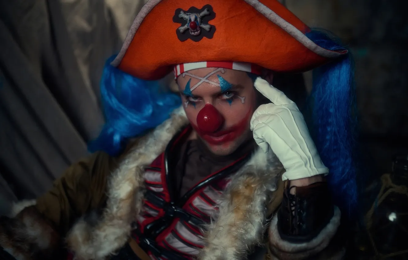 Photo wallpaper clown, pirate, guy, One Piece, cosplay, cosplay, One Piece, Grayson