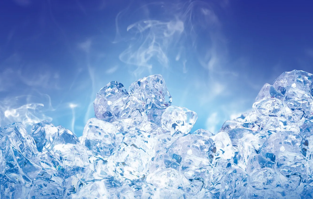 Photo wallpaper ice, blue, transparent, 155
