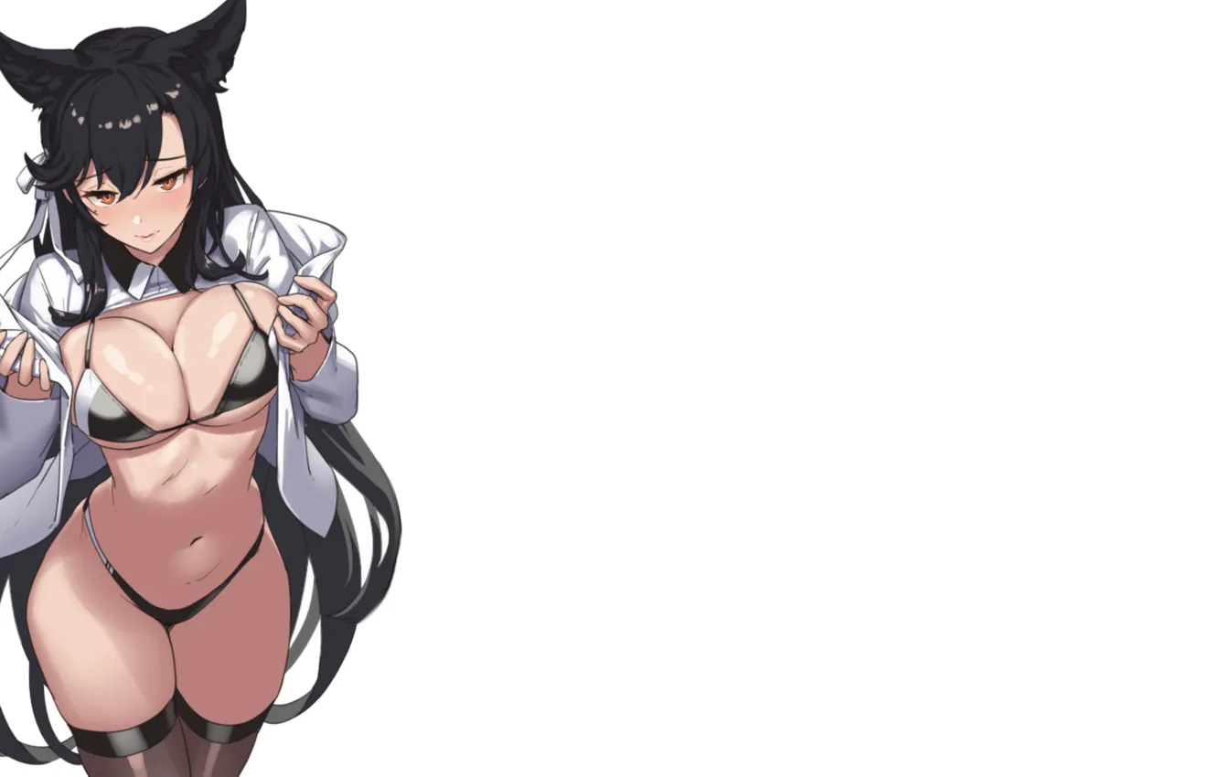 Photo wallpaper girl, hot, sexy, boobs, anime, pretty, babe, bikini