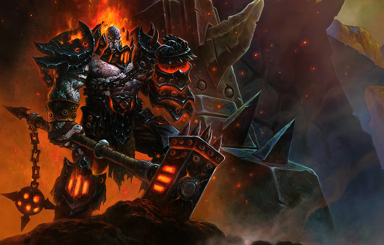 Photo wallpaper World of Warcraft, warlords of draenor, Warlord, Blackrock Clan