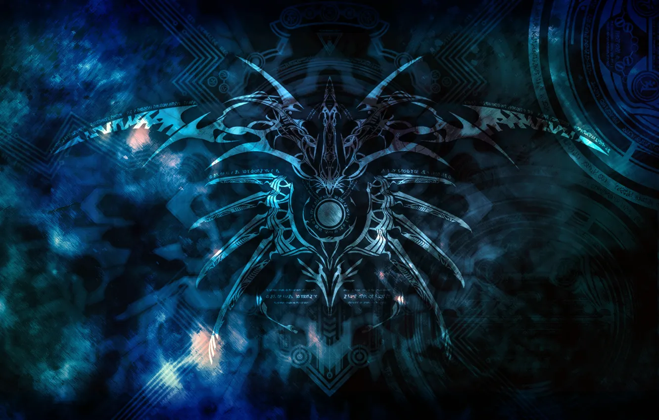 Photo wallpaper pattern, logo, blazblue