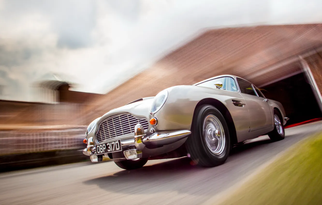 Photo wallpaper machine, background, Aston Martin DB5