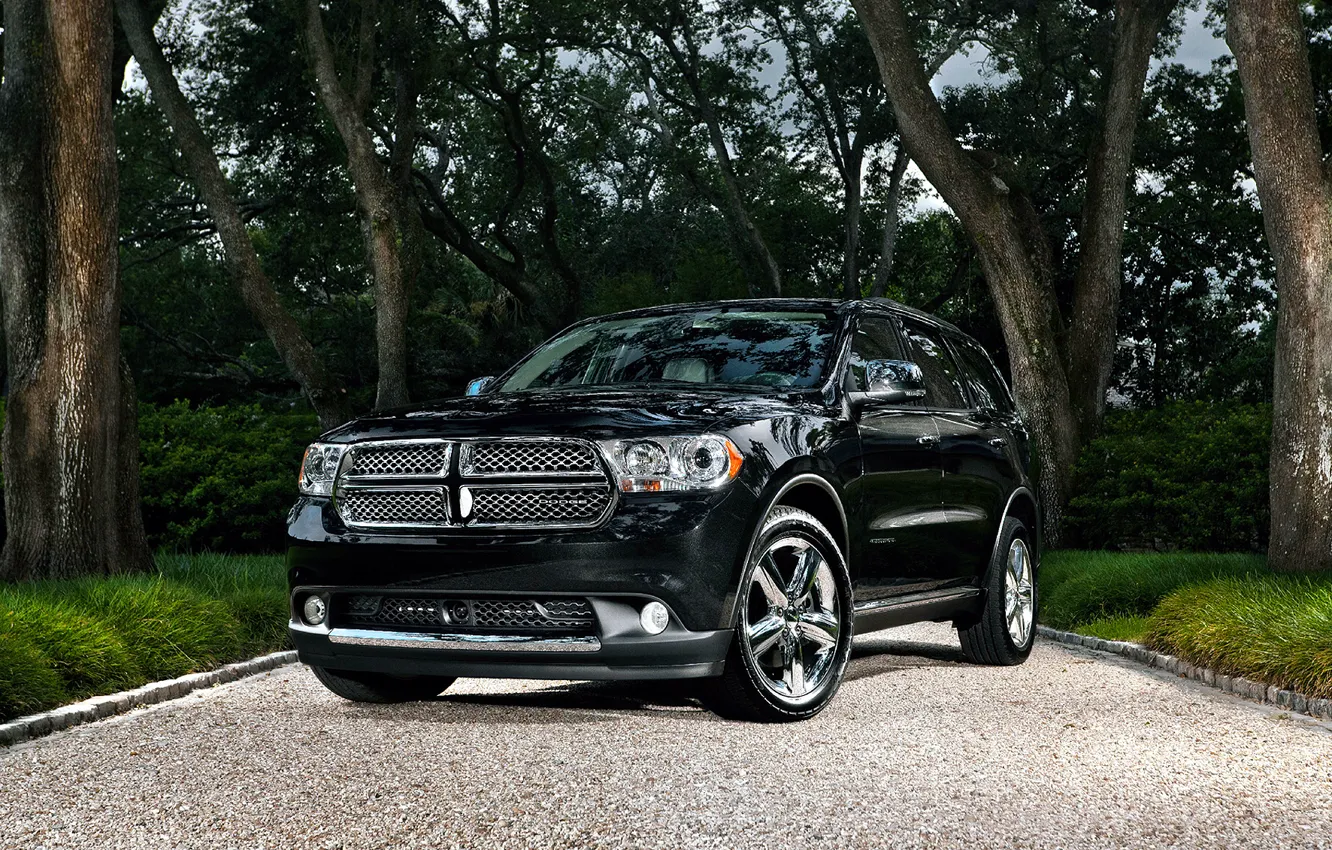 Photo wallpaper black, car, Dodge Durango