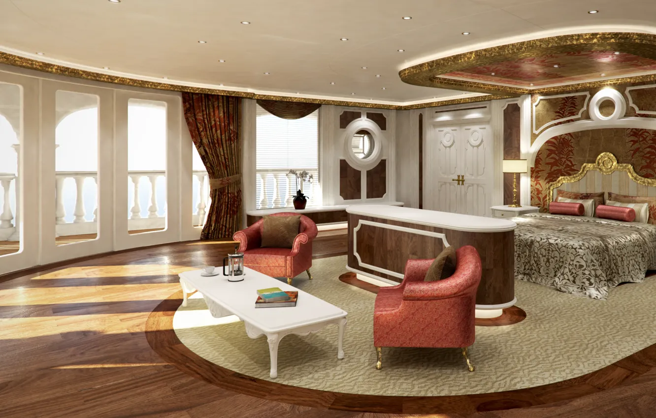 Photo wallpaper Monaco, villa, luxury