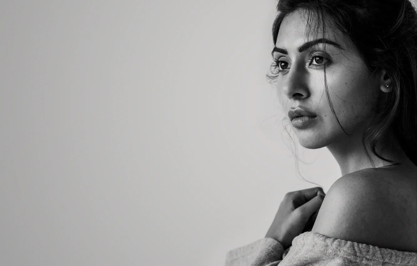 Photo wallpaper girl, hot, sexy, eyes, smile, beautiful, figure, model