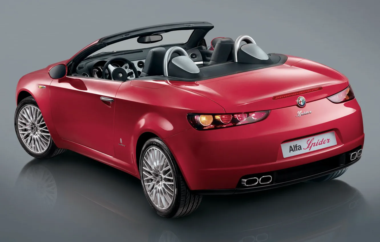 Photo wallpaper Alfa Romeo, convertible, Spider