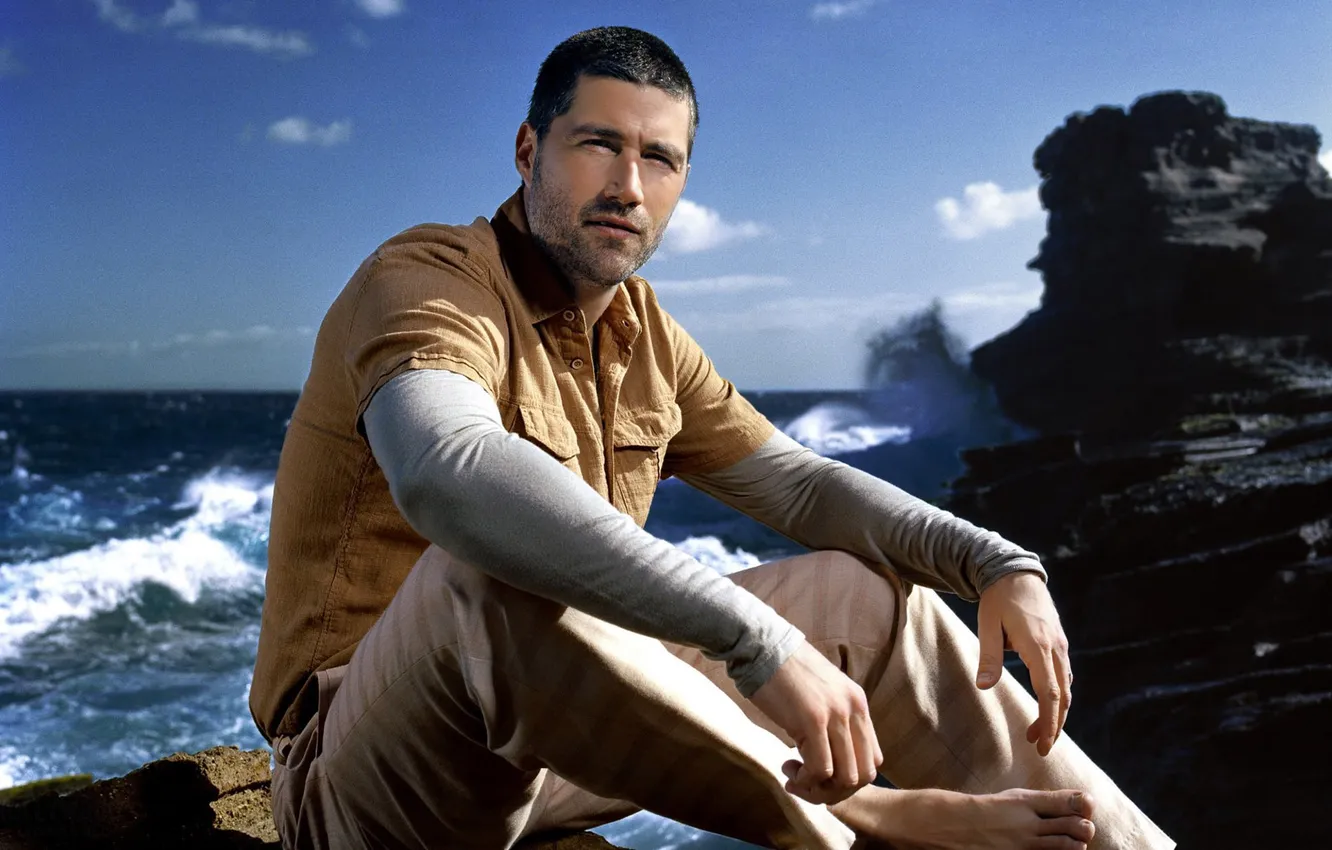 Photo wallpaper wave, actor, Matthew Fox