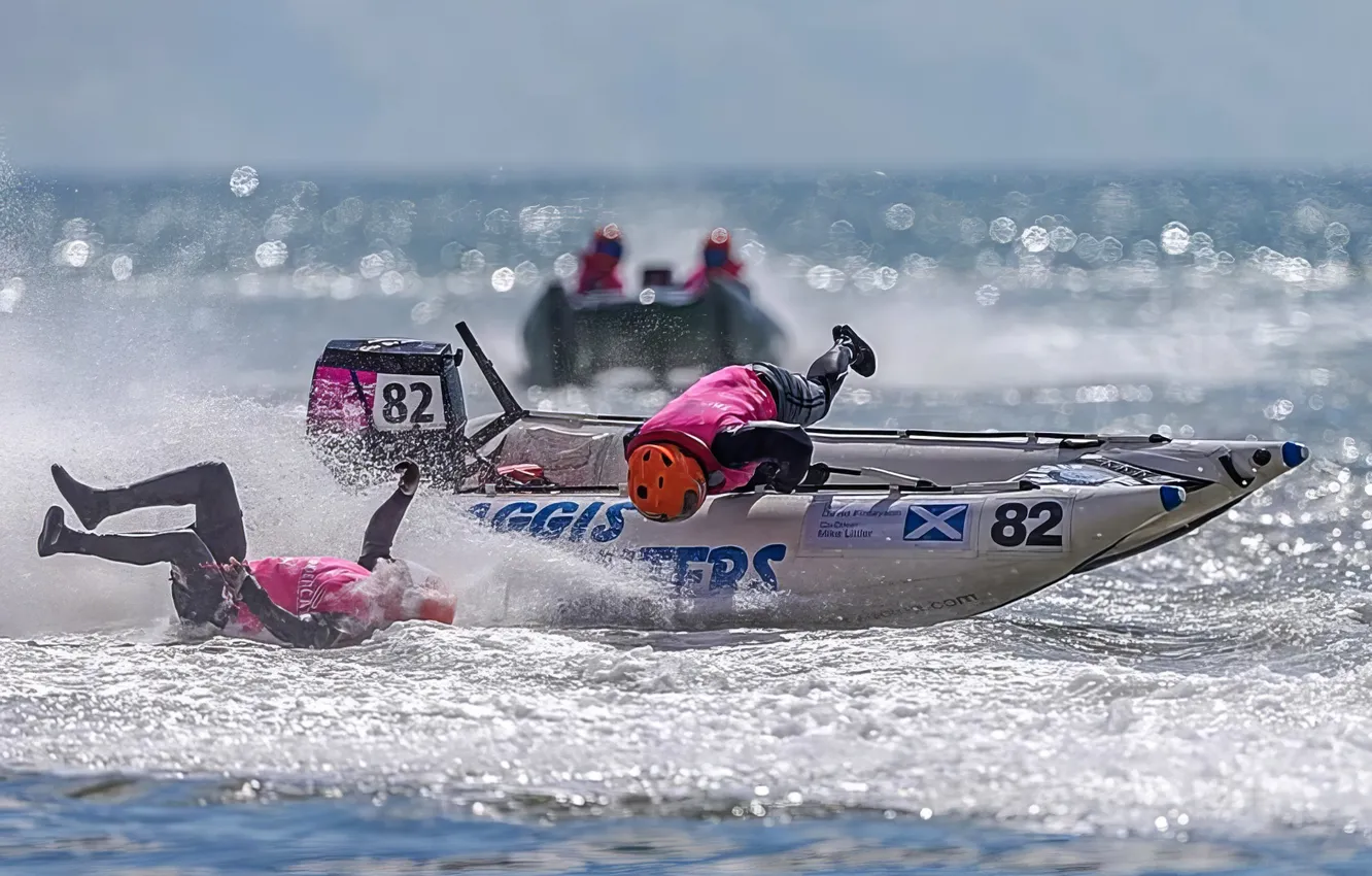 Photo wallpaper race, boat, speed