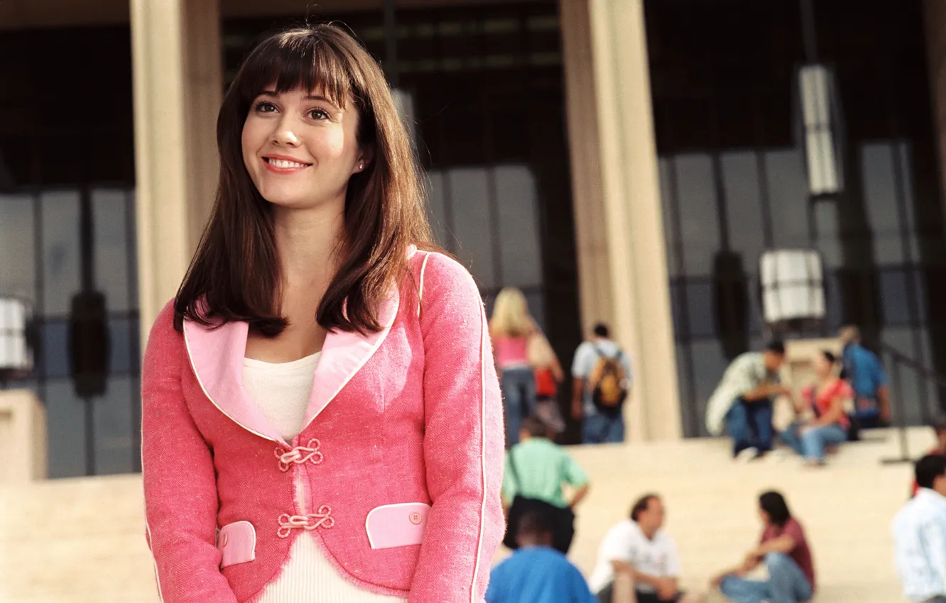 Photo wallpaper smile, beautiful, pink, 2005, Mary Elizabeth Winstead, Mary Elizabeth Winstead, Aerobatics, Sky High