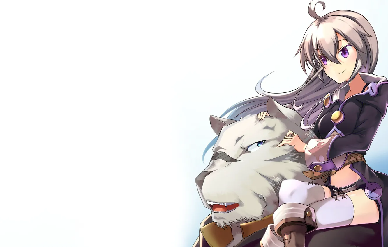 Photo wallpaper tiger, anime, friends, strong, bishojo, mercenary, novel, light novel