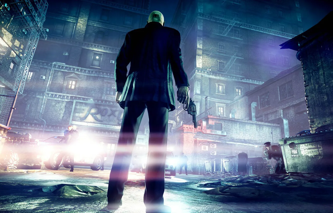 Photo wallpaper weapons, police, Hitman Absolution, The hitmen