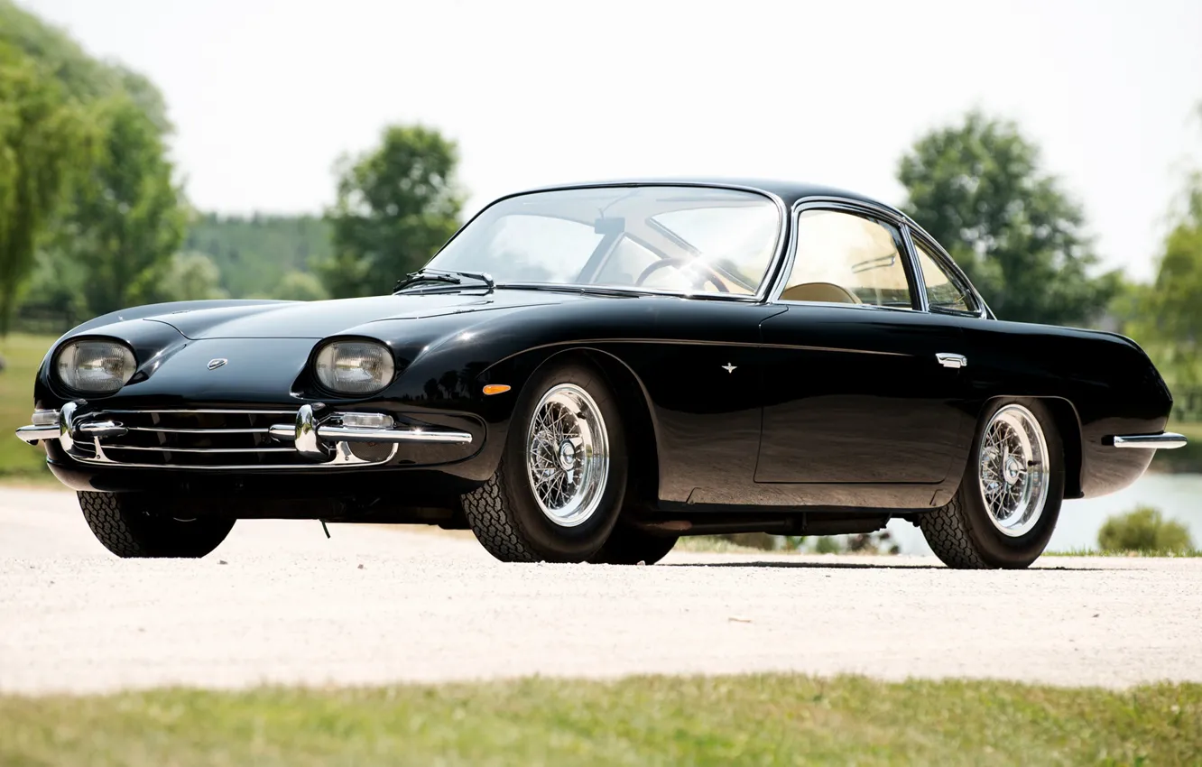 Photo wallpaper Lamborghini, black, 350 GT, 1964