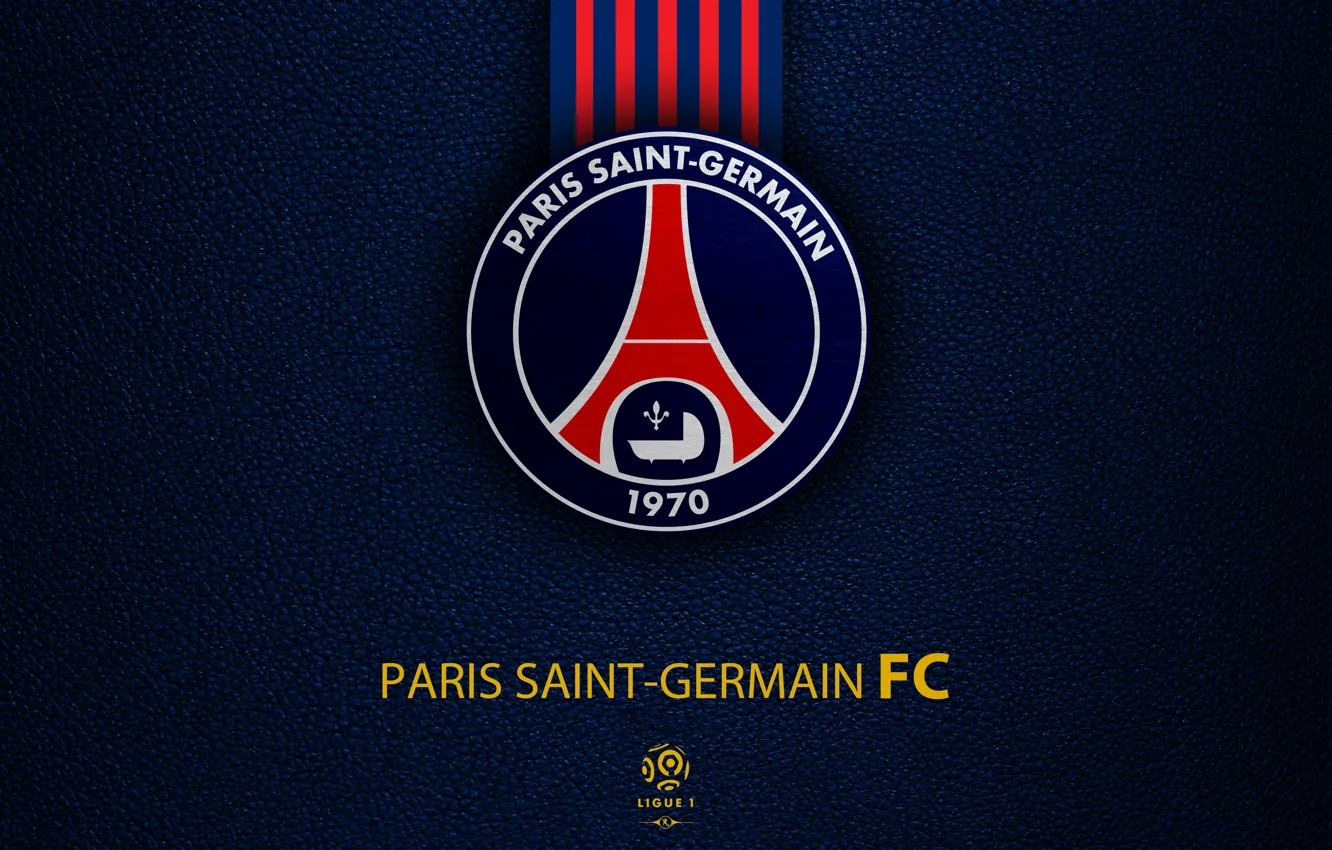 Photo wallpaper Football, Soccer, PSG, Emblem, Paris Saint-Germain, French Club