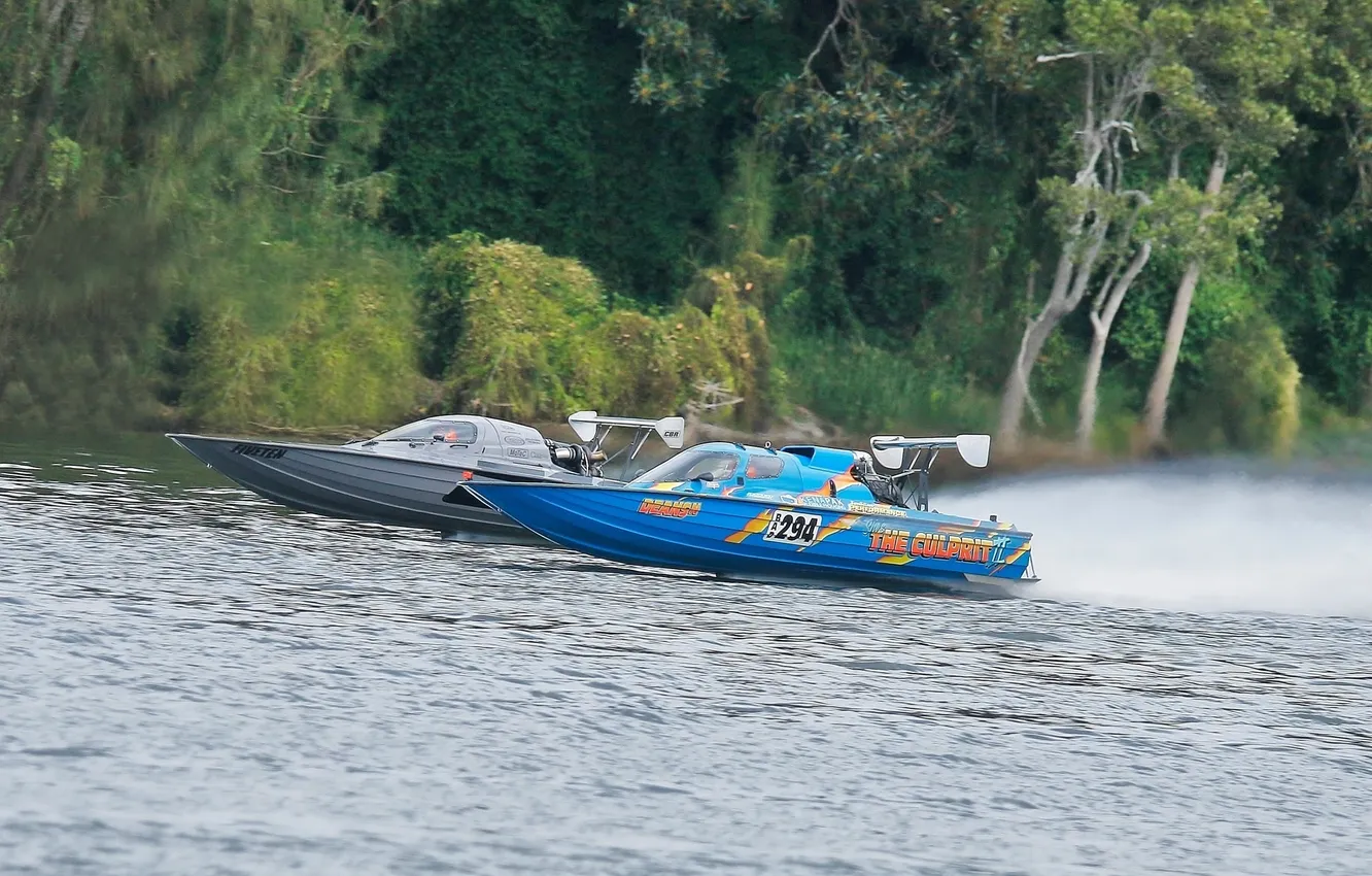 Photo wallpaper race, boat, speed