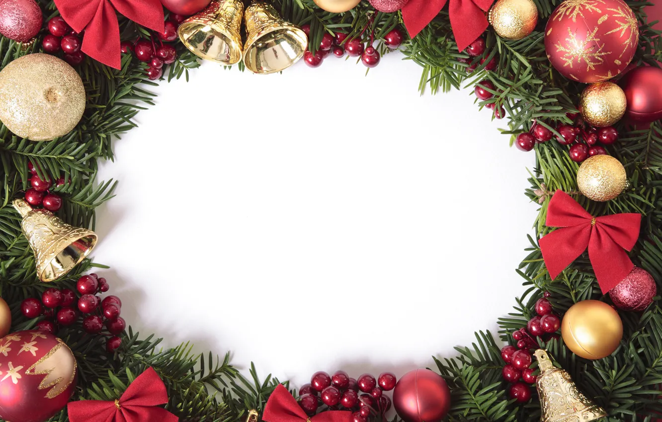 Photo wallpaper balls, tree, new year, Christmas, merry christmas, Xmas, decoration