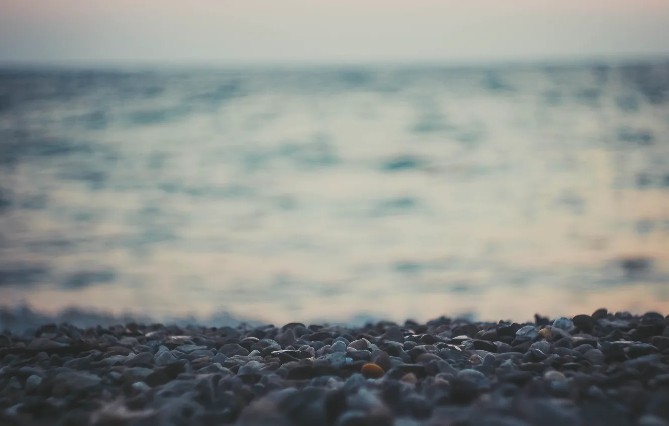 Photo wallpaper sea, stones, the atmosphere, Sochi, atmospheric photo