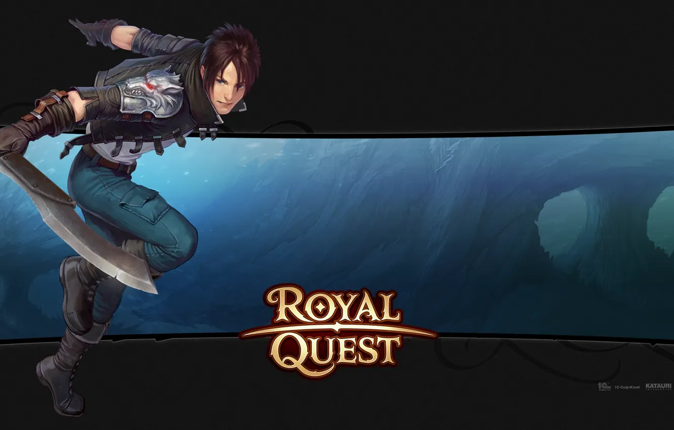 Photo wallpaper sword, guy, Royal Quest, Katauri Interactive