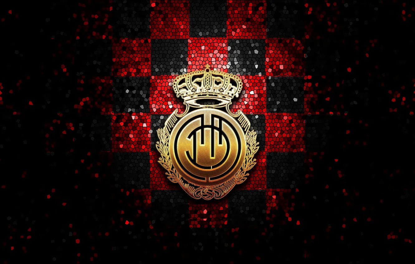 Photo wallpaper wallpaper, logo, football, Sport, La Liga, glitter, Mallorca, checkered