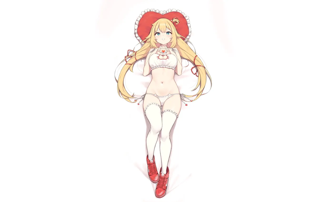 Photo wallpaper kawaii, girl, sexy, heart, anime, shoes, babe, cute