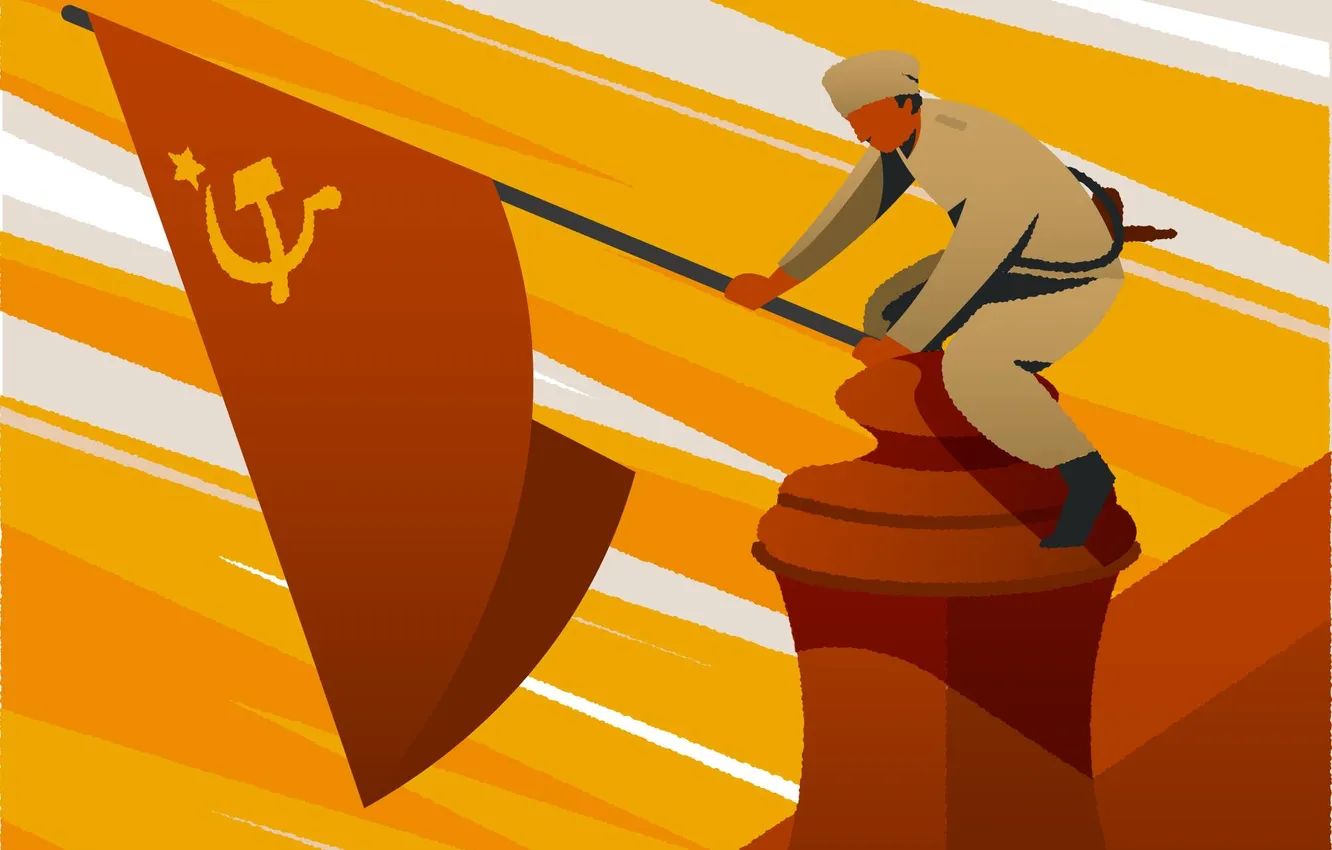 Photo wallpaper soldiers, May 9, banner, The Victory Day!, Remember!!!, A great holiday!, 1941-1945, Installation