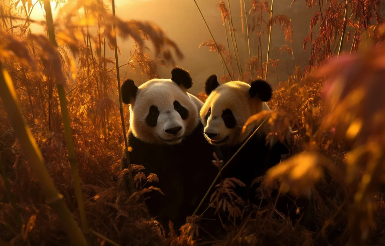 Photo wallpaper look, face, leaves, the sun, light, sunset, branches, nature