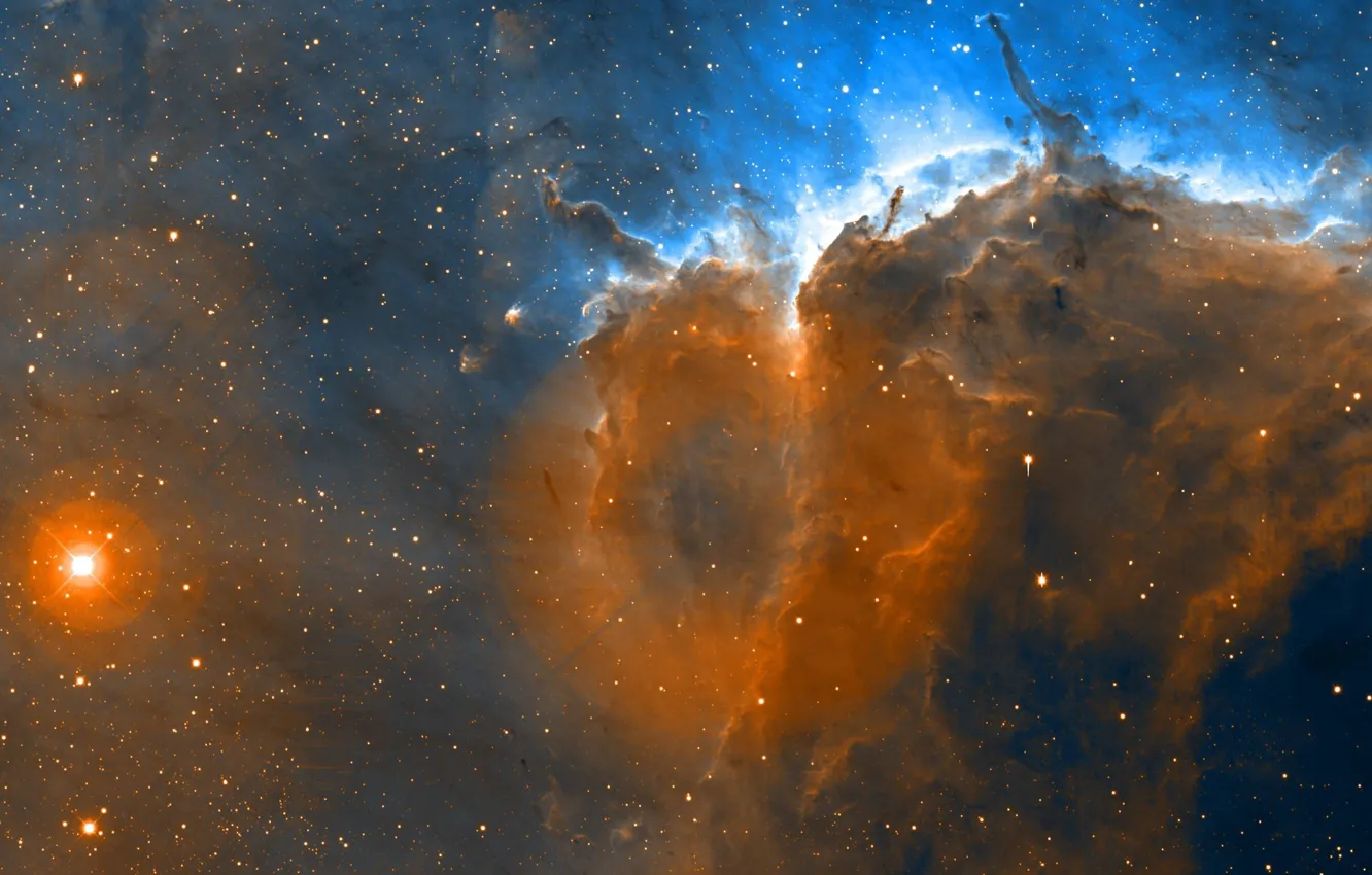 Photo wallpaper space, stars, The Pelican Nebula