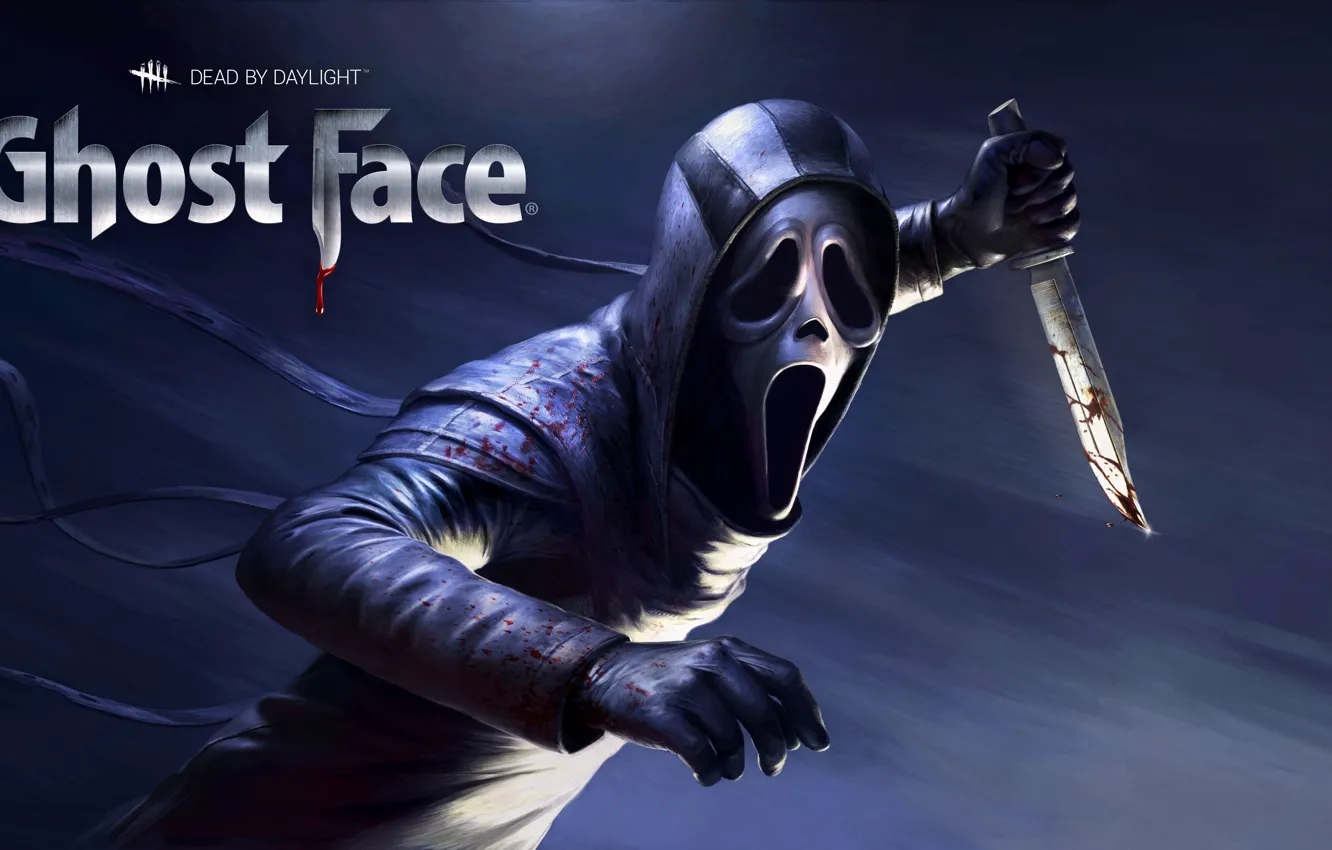 Photo wallpaper scream, mask, knife, Dead by Daylight, Ghost face