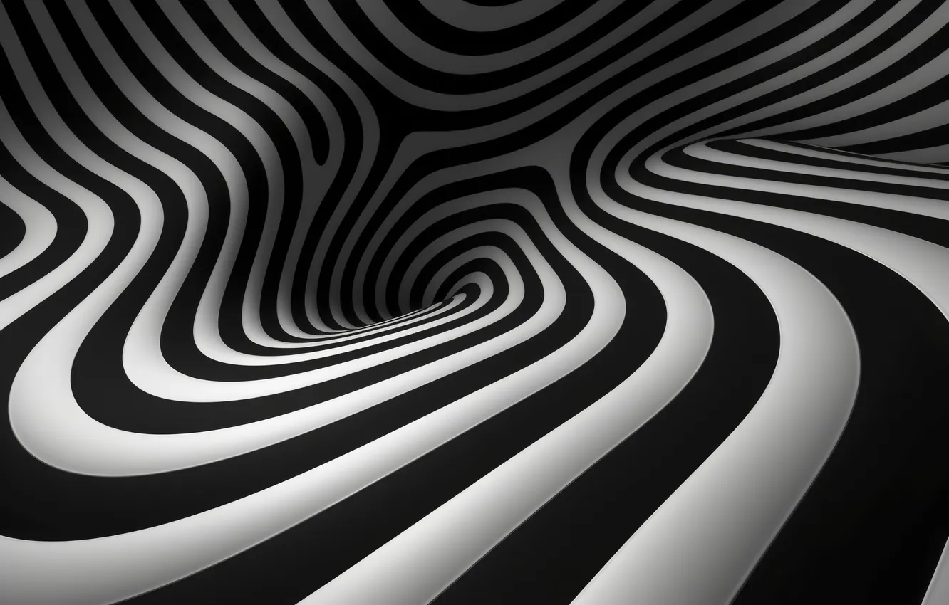 Photo wallpaper line, abstraction, black and white, abstract background, AI art, neural network