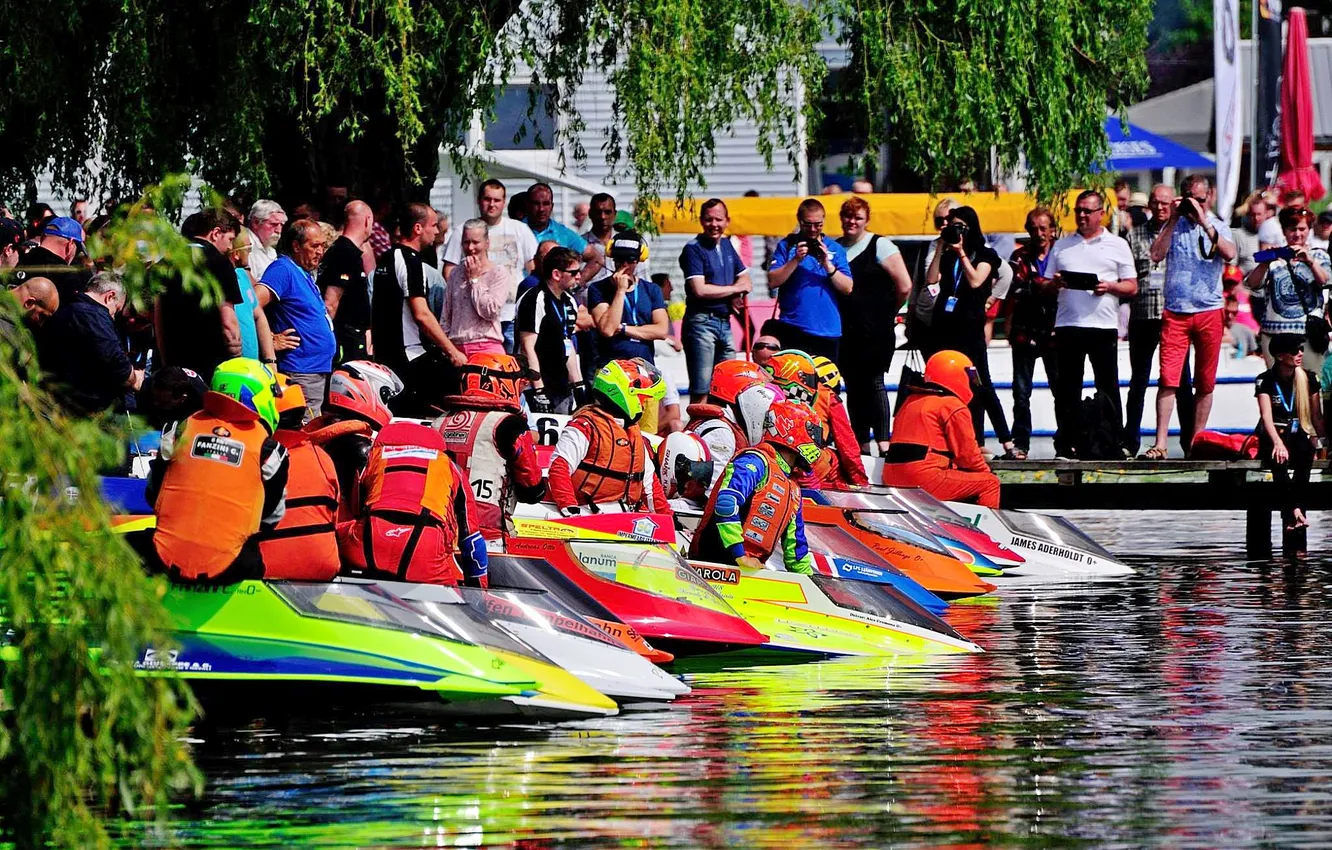 Photo wallpaper race, boat, speed