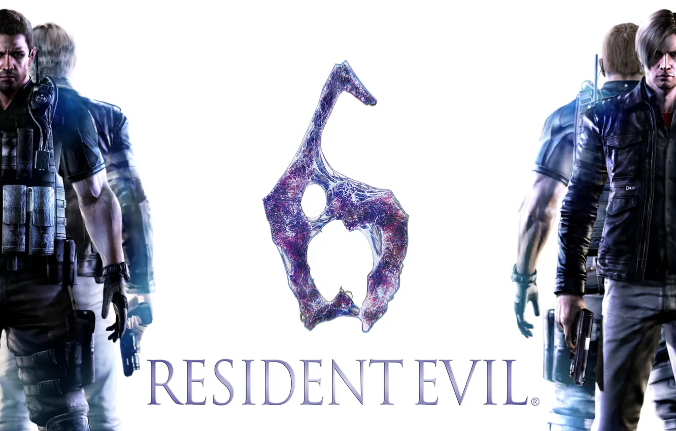 Photo wallpaper gun, weapons, gun, pistol, Resident Evil 6, Leon Scott Kennedy, Chris Redfield, Biohazard 6