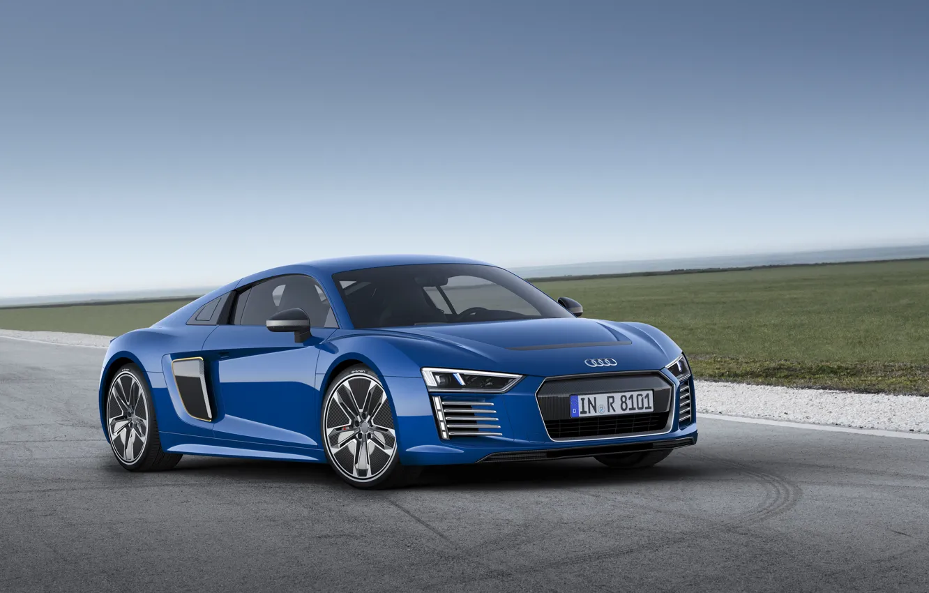Photo wallpaper blue, Audi, Audi, e-tron, 2015