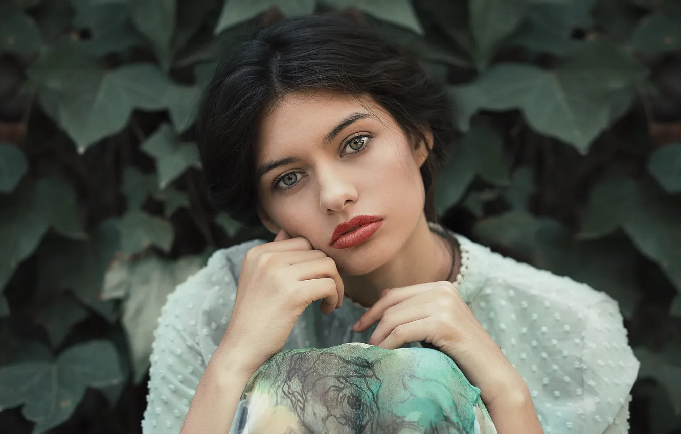 Photo wallpaper look, girl, portrait