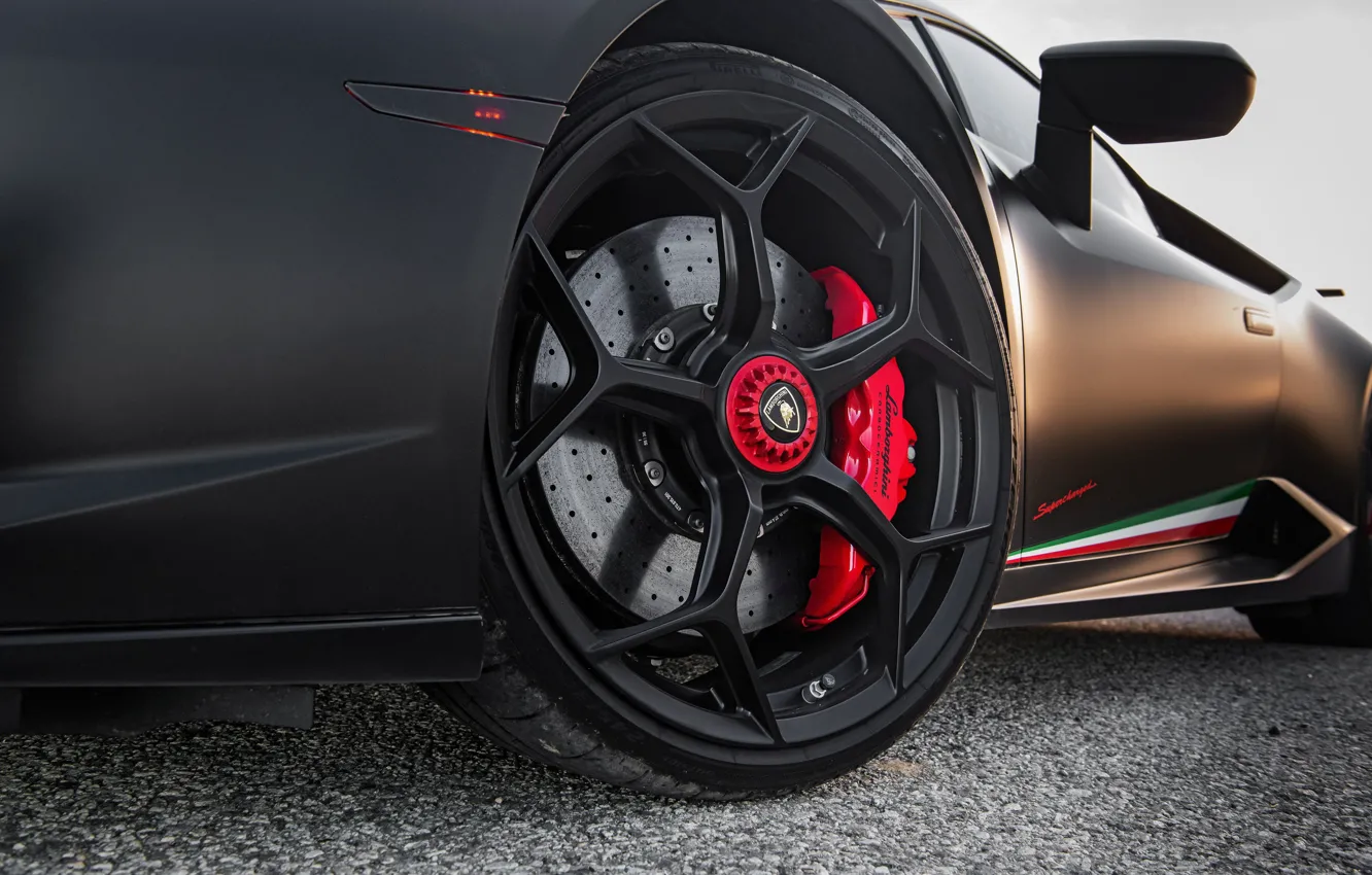 Photo wallpaper Lamborghini, wheel, Performante, Huracan, 2020, VF Engineering