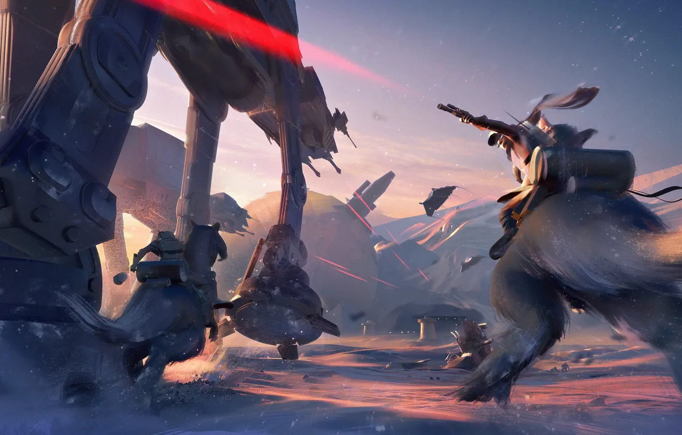 Photo wallpaper Star Wars, gun, pistol, game, weapon, fight, rebel, Star Wars Battlefront II
