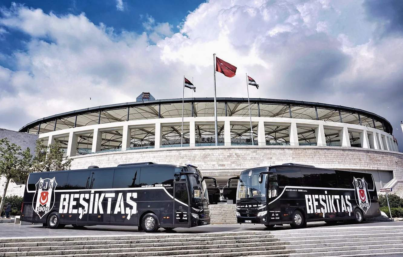 Photo wallpaper Marathon, Temsa, Team Bus, Vodafone Park, Besiktas
