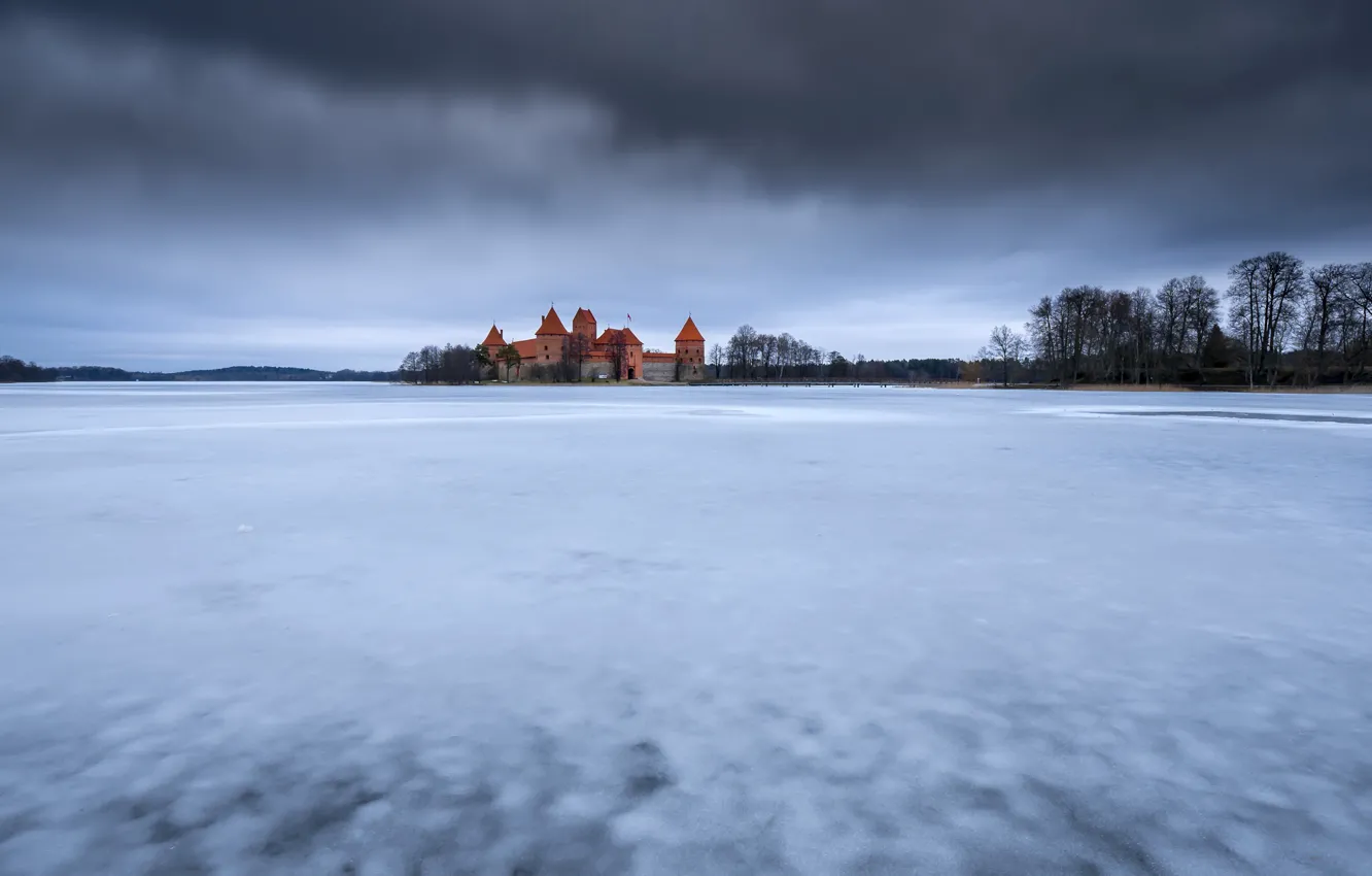 Photo wallpaper Trakai, Lithuania, Vilnius County