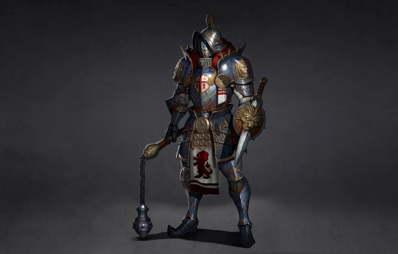 Photo wallpaper minimalism, armor, warrior, knight, armor, warrior, Minimalism, knight