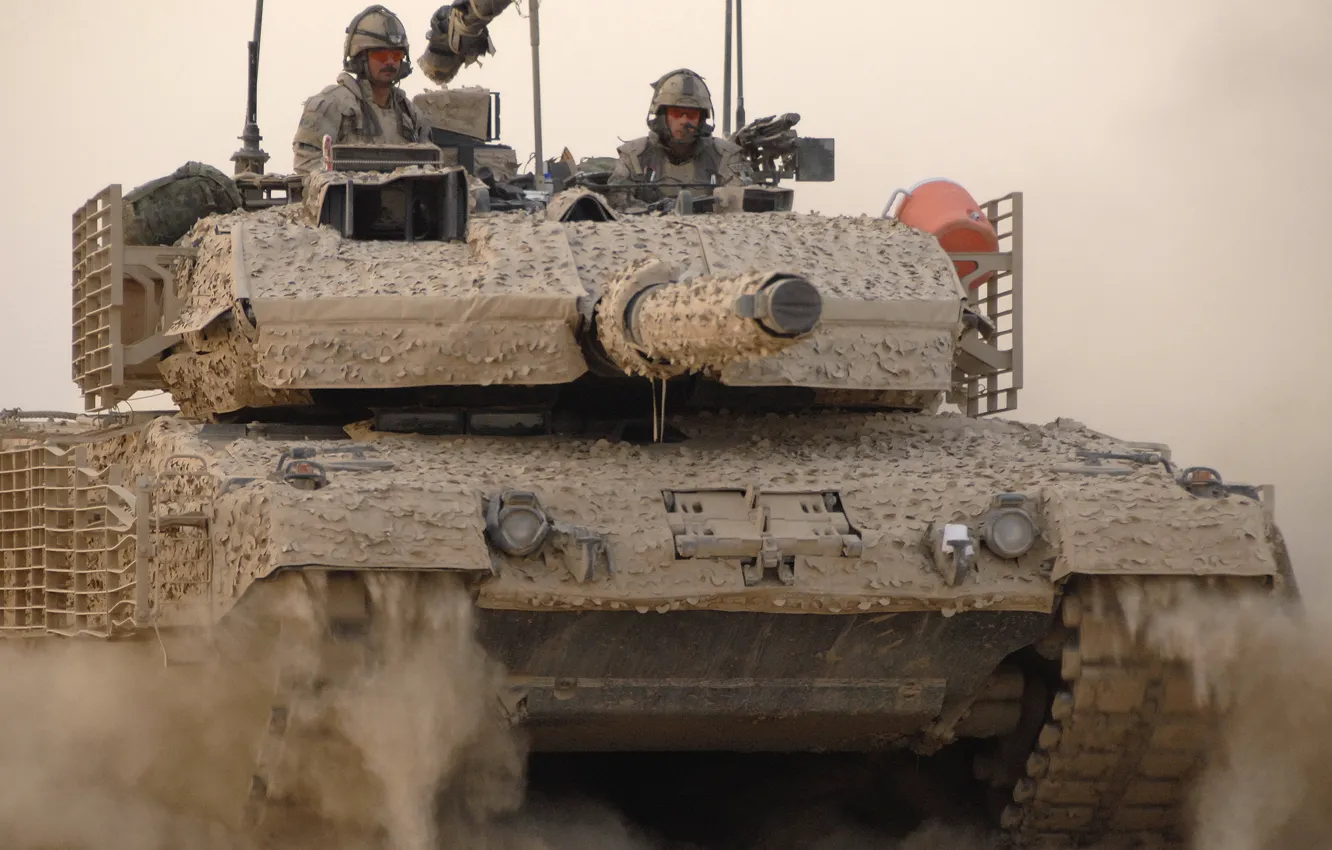 Photo wallpaper war, army, tank, leopard 2a6