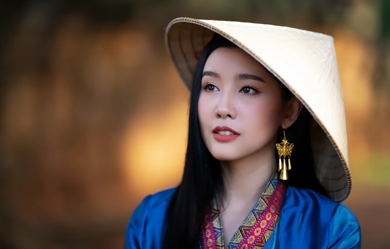 Photo wallpaper girl, style, portrait, Asian