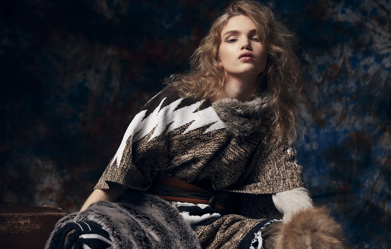 Photo wallpaper look, girl, portrait