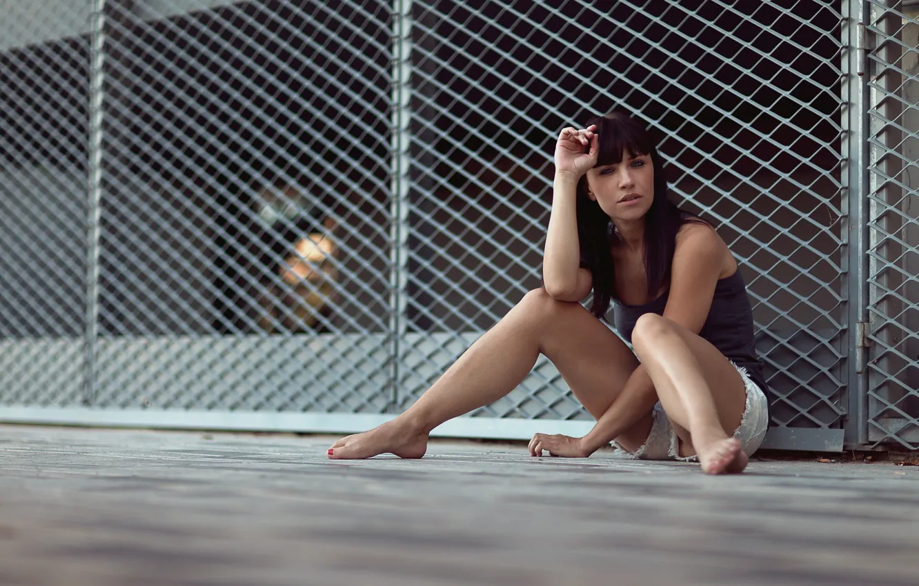 Photo wallpaper look, girl, pose