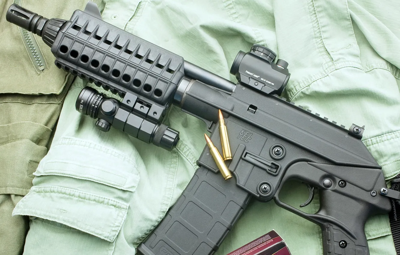 Photo wallpaper weapons, cartridges, United States, sight, Kel-Tec, PLR-16