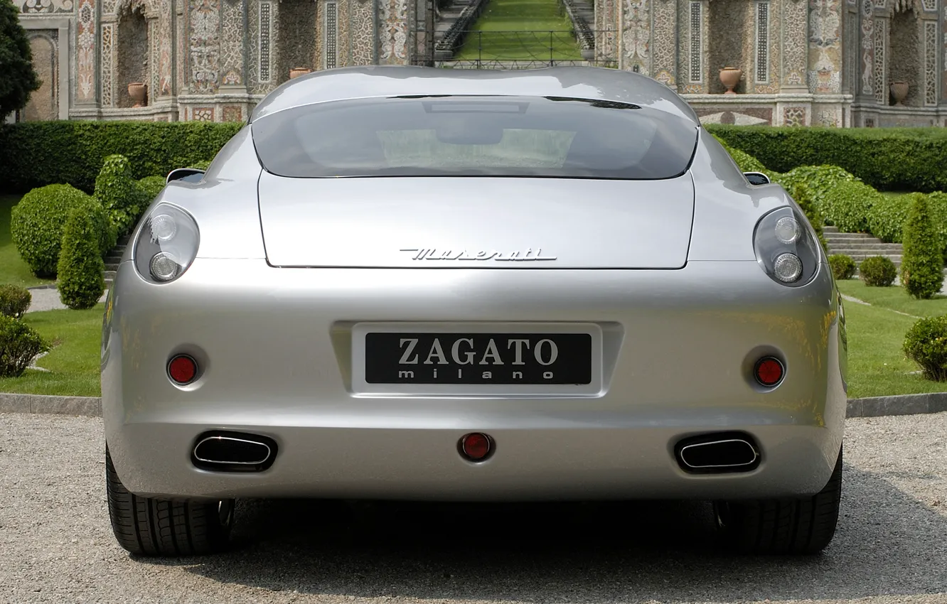 Photo wallpaper Maserati, silver, GS Zagato, '2007 20
