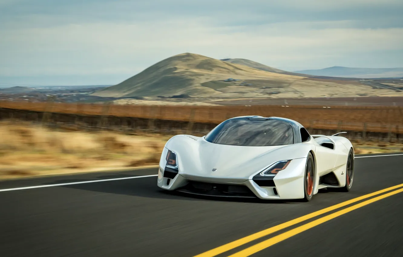 Photo wallpaper road, speed, supercar, Tuatara, 2019, SSC Tuatara