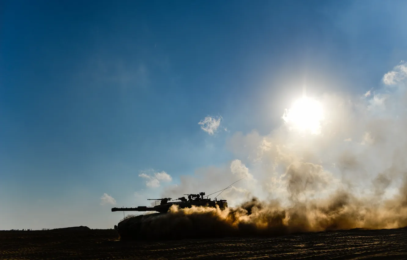 Photo wallpaper weapons, tank, Merkava