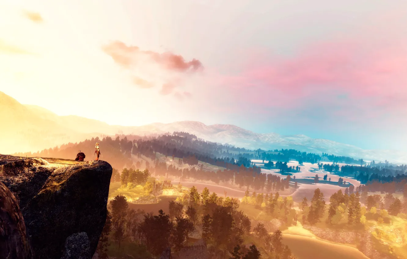 Photo wallpaper landscape, The Witcher, The Witcher 3, CRIS, World is Ours