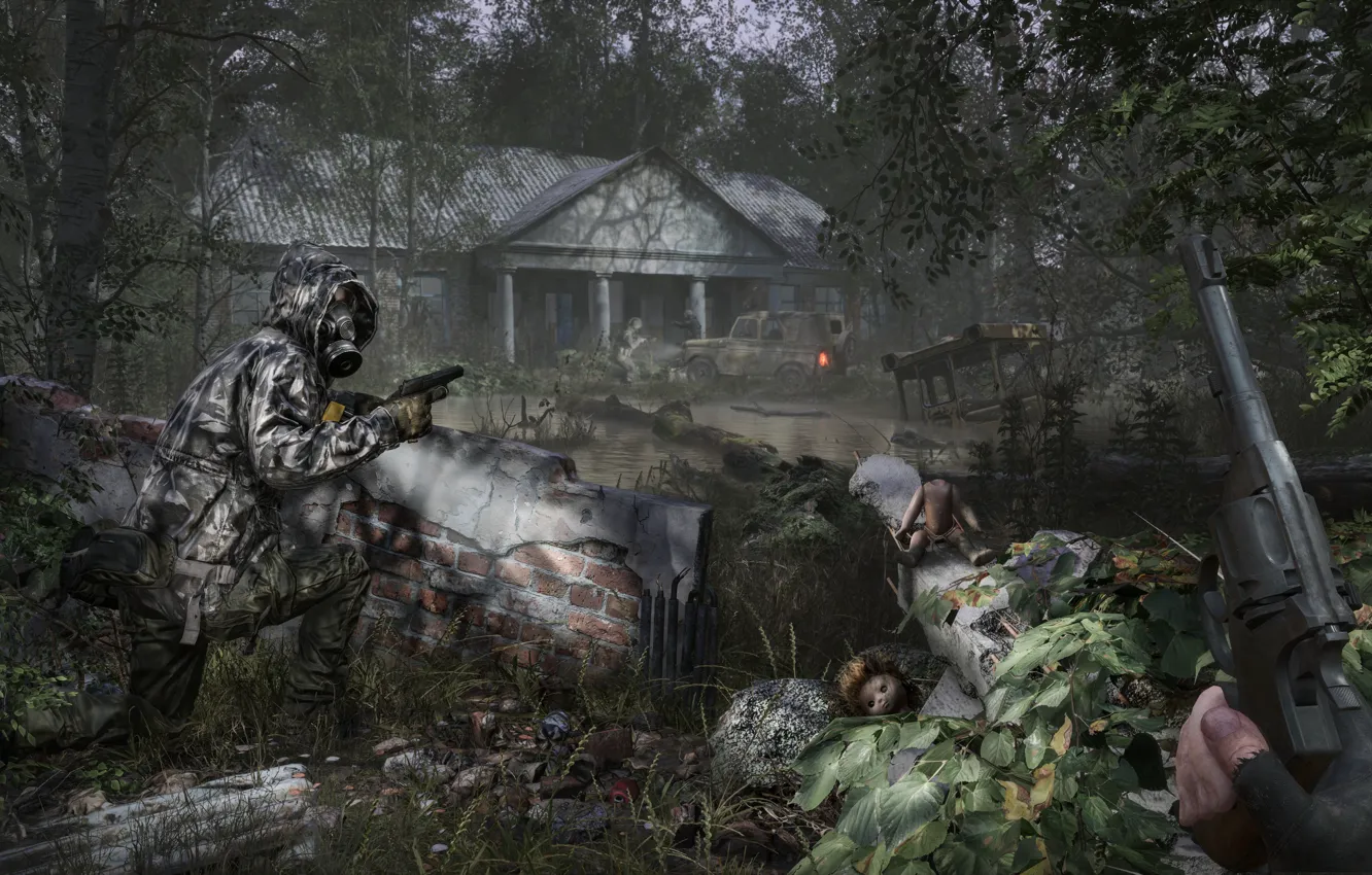 Photo wallpaper Chernobyl, game, Stalker, The Farm 51, 2019, Chernobylite