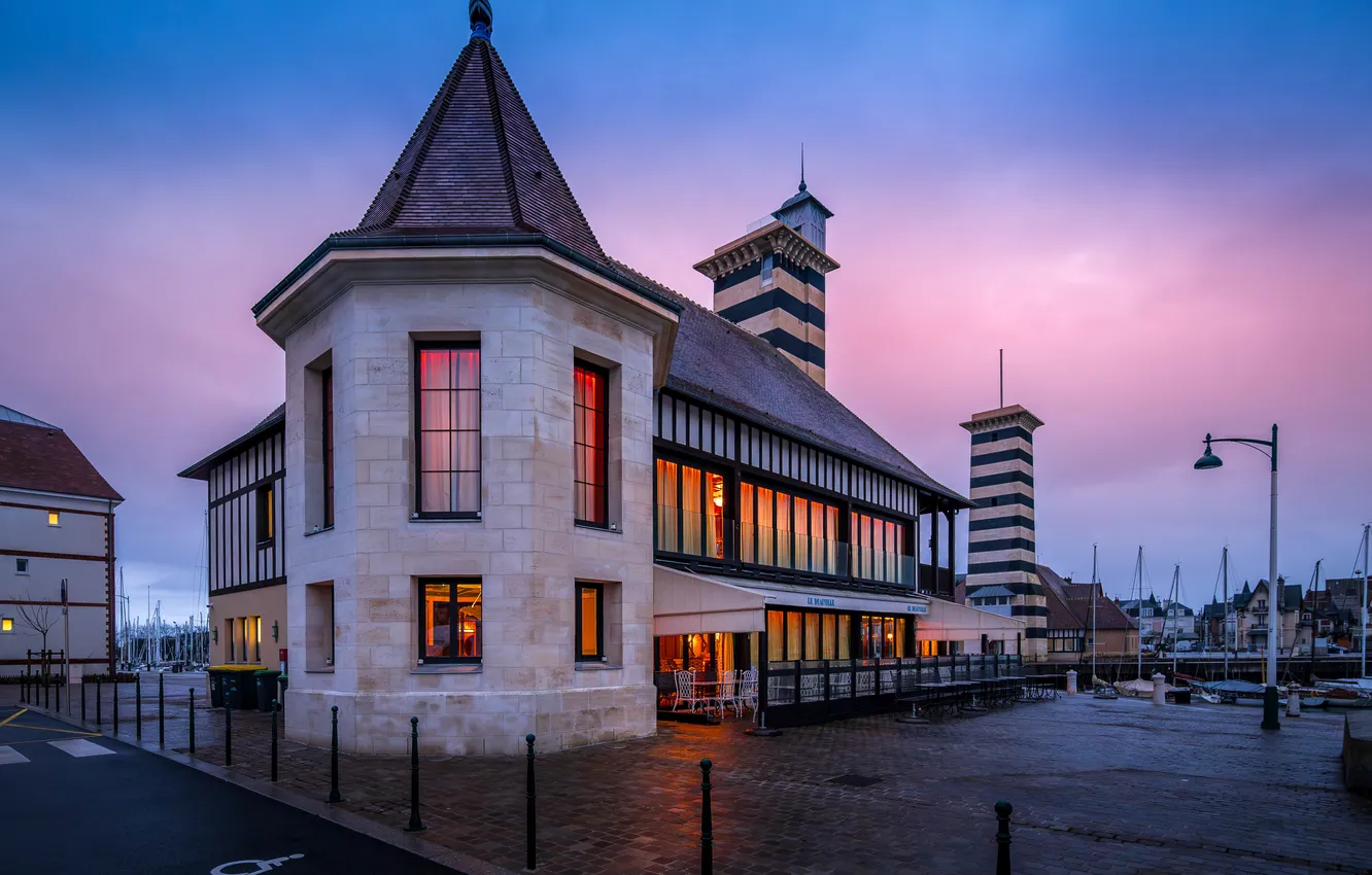 Photo wallpaper France, building, France, normandy, Normandy, Deauville, Deauville