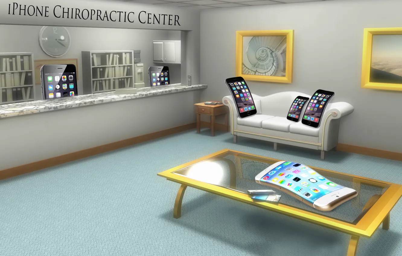 Photo wallpaper iPhone, humor, Center, Chiropractic
